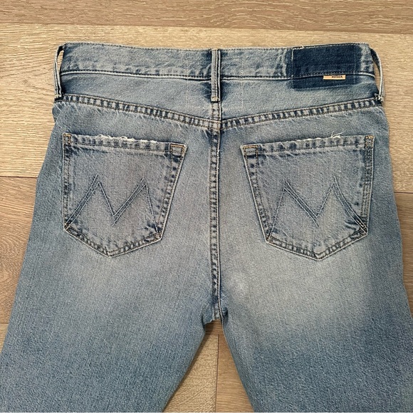 MOTHER Denim Blue Ankle Crop Jeans - Picture 4 of 12